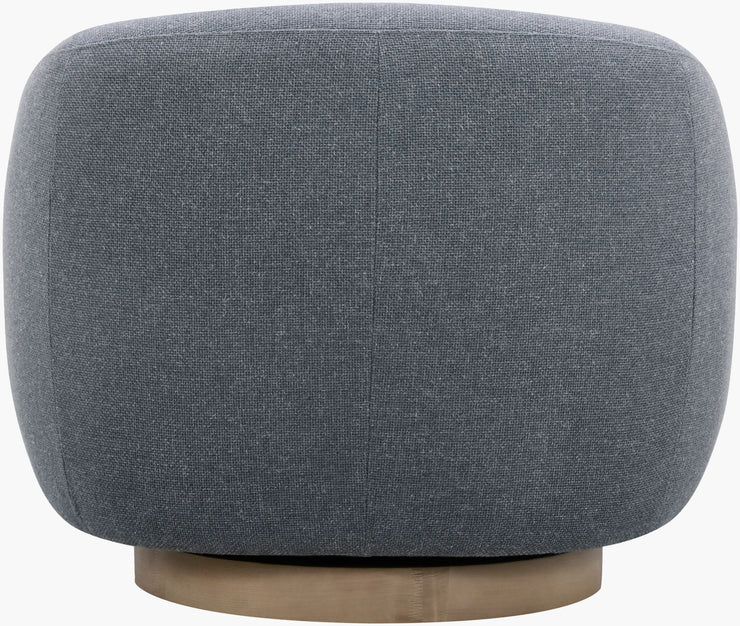 Surya x Becki Owens Collection Lomo Swivel Chair in Blue