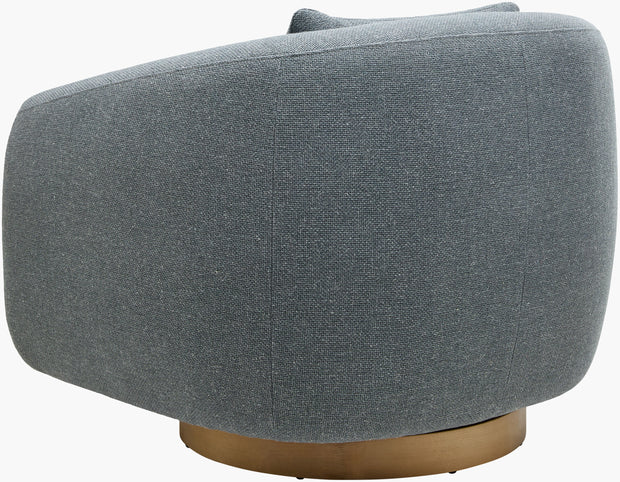 Surya x Becki Owens Collection Lomo Swivel Chair in Blue