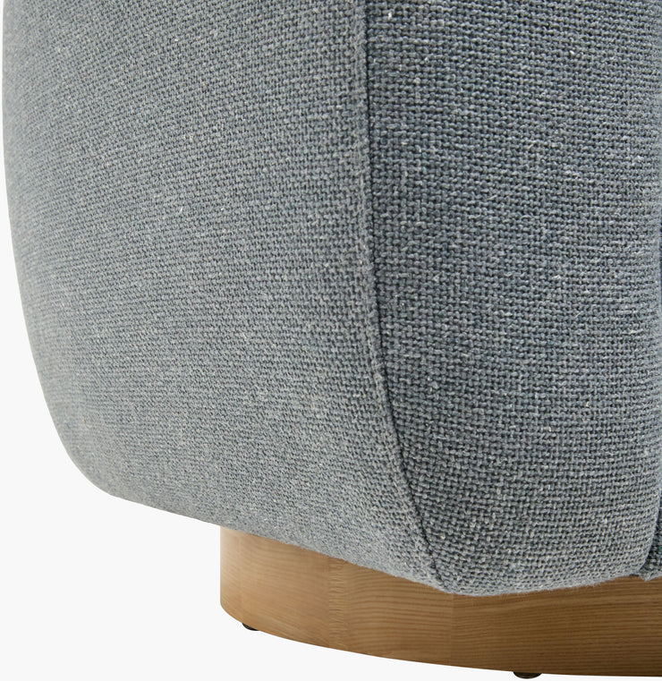 Surya x Becki Owens Collection Lomo Swivel Chair in Blue