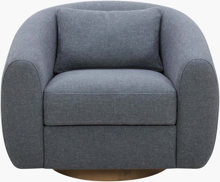 Surya x Becki Owens Collection Lomo Swivel Chair in Blue
