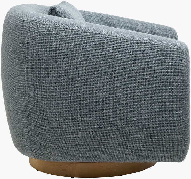 Surya x Becki Owens Collection Lomo Swivel Chair in Blue