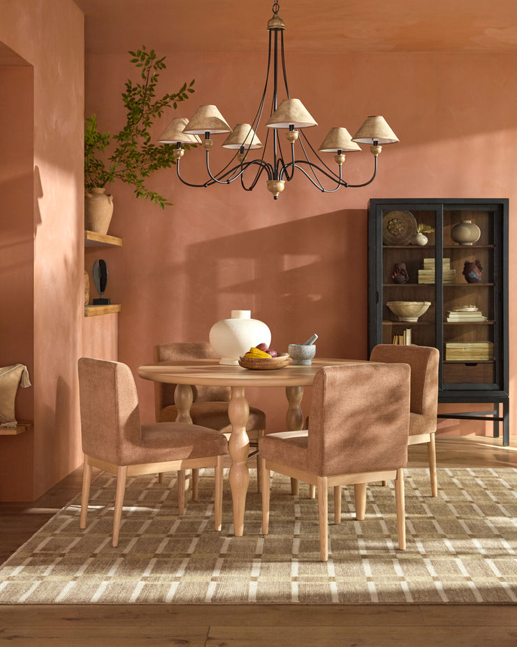 Surya x Becki Owens Collection Modern Tall Marin Bookcase in Black Stained Oak