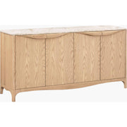 Surya x Becki Owens Collection Mollie Marble Topped Sideboard
