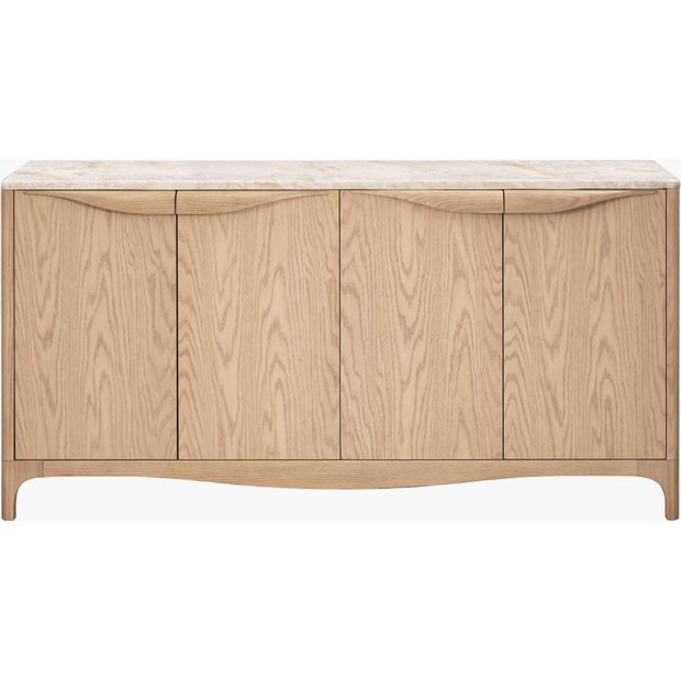 Surya x Becki Owens Collection Mollie Marble Topped Sideboard