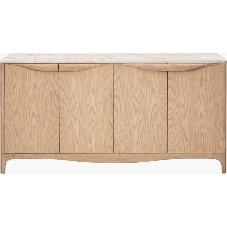 Surya x Becki Owens Collection Mollie Marble Topped Sideboard