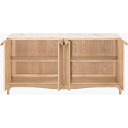 Surya x Becki Owens Collection Mollie Marble Topped Sideboard