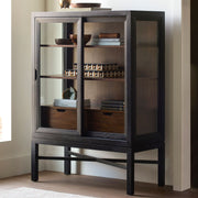 Surya x Becki Owens Collection Modern Marin Bookcase in Black Stained Oak
