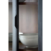 Surya x Becki Owens Collection Modern Tall Marin Bookcase in Black Stained Oak