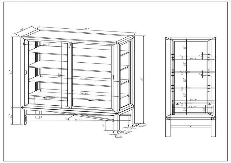 Surya x Becki Owens Collection Modern Tall Marin Bookcase in Black Stained Oak