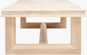 Surya x Becki Owens Collection Mayson Marble and Wood Coffee Table