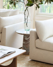 Becki Owens x SURYA Portola Marble End Table