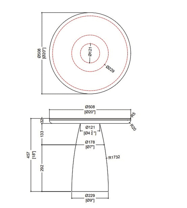 Becki Owens x SURYA Portola Marble End Table
