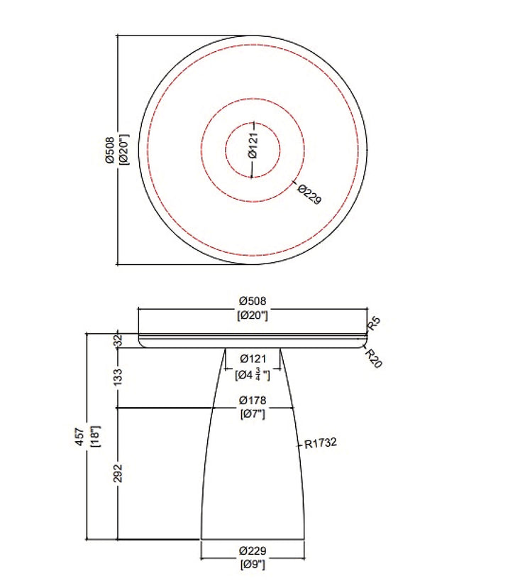 Becki Owens x SURYA Portola Marble End Table