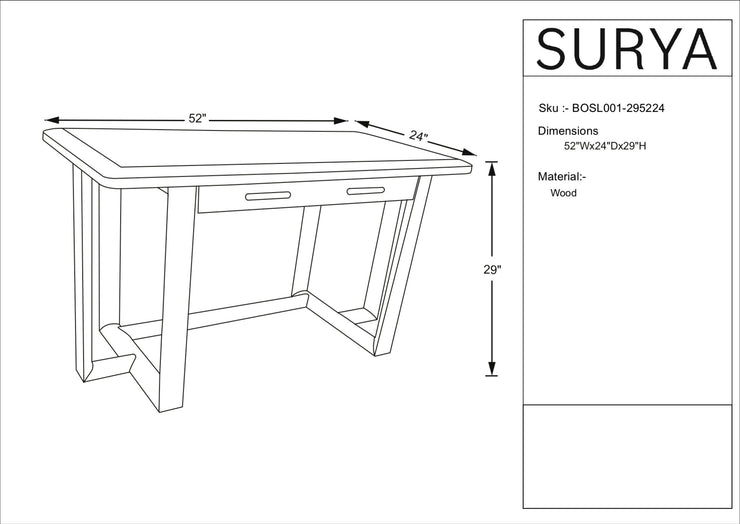 Becki Owens x SURYA Solano Wood Console Table