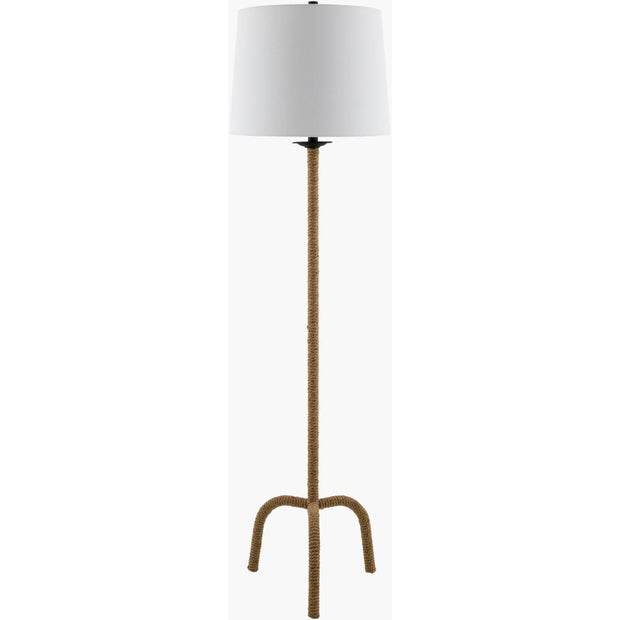 Becki Owens x LIVABLISS Seraya Iron and Hemp Accent Floor Lamp
