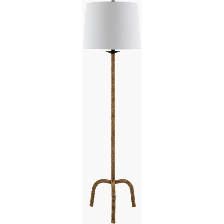 Becki Owens x LIVABLISS Seraya Iron and Hemp Accent Floor Lamp