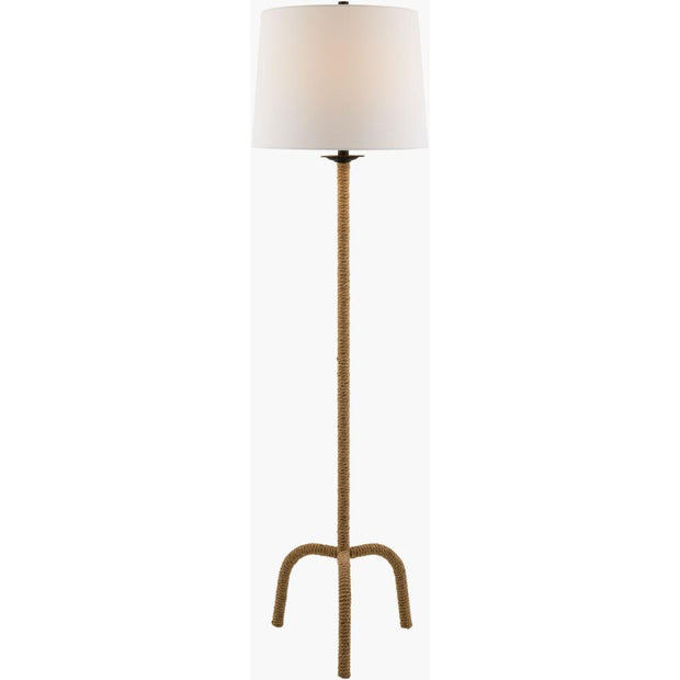 Becki Owens x LIVABLISS Seraya Iron and Hemp Accent Floor Lamp