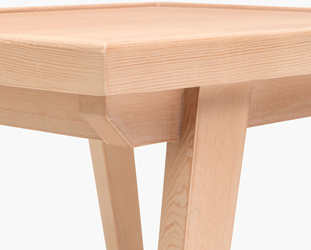Becki Owens x SURYA Taft Hemlock Wood and Leather End Table