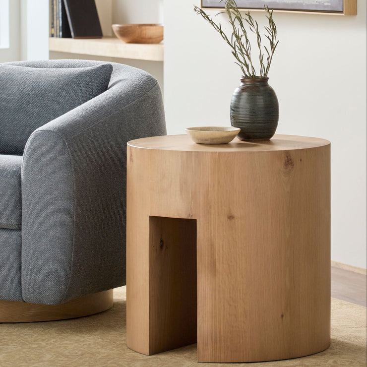 Becki Owens x SURYA Whitly Brown Wood End Table