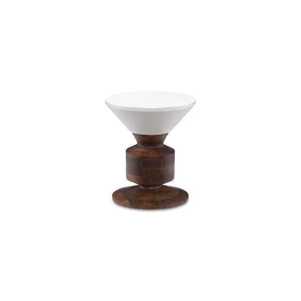 Moe's Home Collection Hippo White Stool