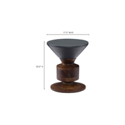 Moe's Home Collection Hippo Grey Stool