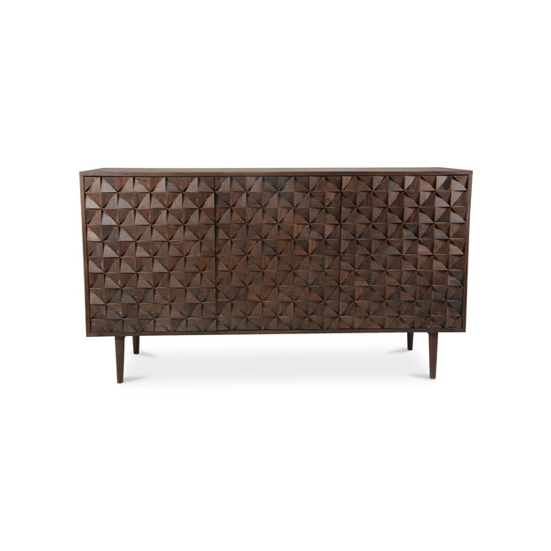 Moe's Home Collection Pablo Dark Brown 3 Door Sideboard
