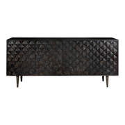 Moe's Home Collection Pablo 4 Door Black Sideboard Black