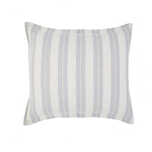 Pom Pom at Home Carter Ivory & Denim Striped Duvet Cover and Pillow Shams ~ Available in Queen and King Sizes