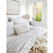 Pom Pom at Home Carter Ivory & Denim Striped Duvet Cover and Pillow Shams ~ Available in Queen and King Sizes
