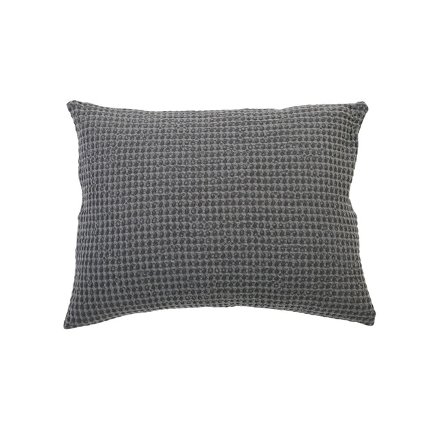 Pom Pom at Home Zuma Charcoal Waffle Weave Blanket and Pillow Shams ~ Available in Twin, Queen and King Sizes
