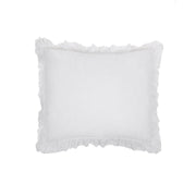 Pom Pom at Home Charlie White Linen Ruffled Duvet Cover and Pillow Shams ~ Available in Twin, Queen and King Sizes