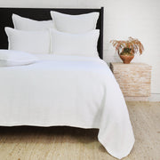 Pom Pom at Home Chatham White Matelasse Coverlet and Pillow Shams ~ Available in Twin, Queen and King Sizes