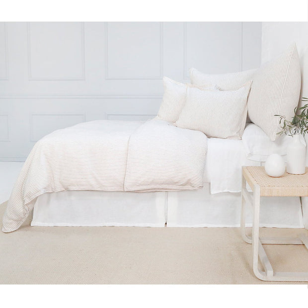 Pom Pom at Home Connor Ivory & Amber Striped Duvet Cover and Pillow Shams ~ Available in Twin, Queen and King Sizes