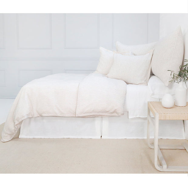 Pom Pom at Home Connor Ivory & Amber Striped Duvet Cover and Pillow Shams ~ Available in Twin, Queen and King Sizes