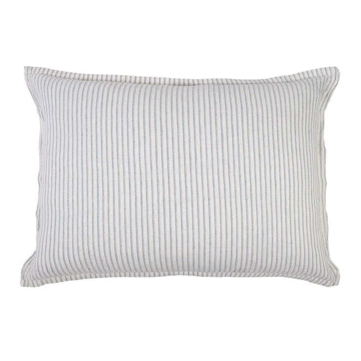 Pom Pom at Home Connor Ivory & Denim Striped Duvet Cover and Pillow Shams ~ Available in Twin, Queen and King Sizes