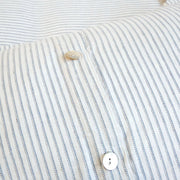 Pom Pom at Home Connor Ivory & Denim Striped Duvet Cover and Pillow Shams ~ Available in Twin, Queen and King Sizes