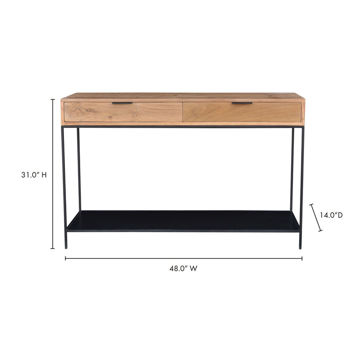 Moe’s Home Collection Joliet Teak Wood Console Table