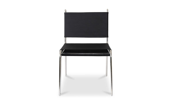 Moe's Home Collection Petra Black Leather Accent Chair