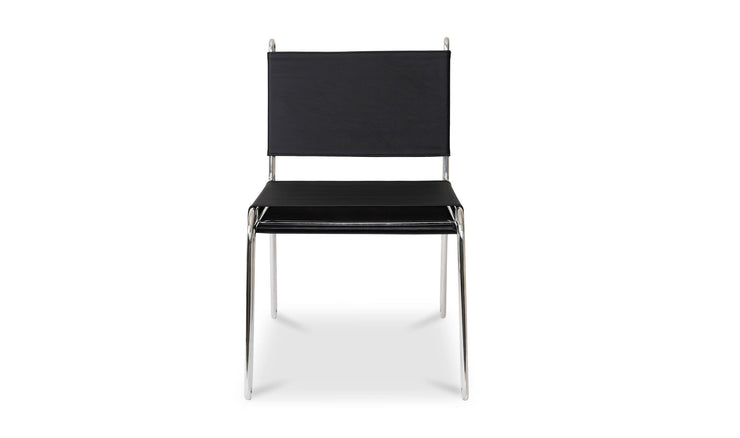 Moe's Home Collection Petra Black Leather Accent Chair