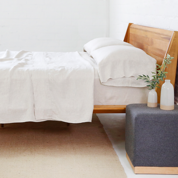 Pom Pom at Home Flax Linen Sheet Set ~ Available in Twin, Queen and King Sizes