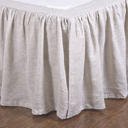 Pom Pom at Home Gathered Flax Linen Bedskirt ~ Available in Twin, Queen and King Sizes