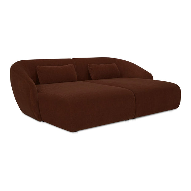 Moe’s Home Collection Amelia Chestnut Double Chaise Modular Sectional