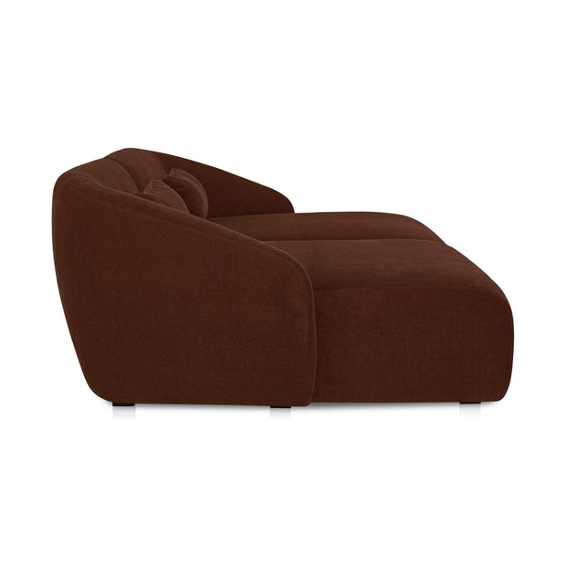 Moe’s Home Collection Amelia Chestnut Double Chaise Modular Sectional