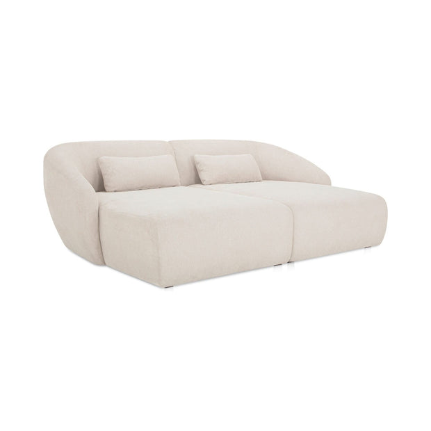 Moe’s Home Collection Amelia Warm White Double Chaise Modular Sectional