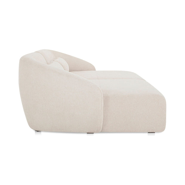 Moe’s Home Collection Amelia Warm White Double Chaise Modular Sectional