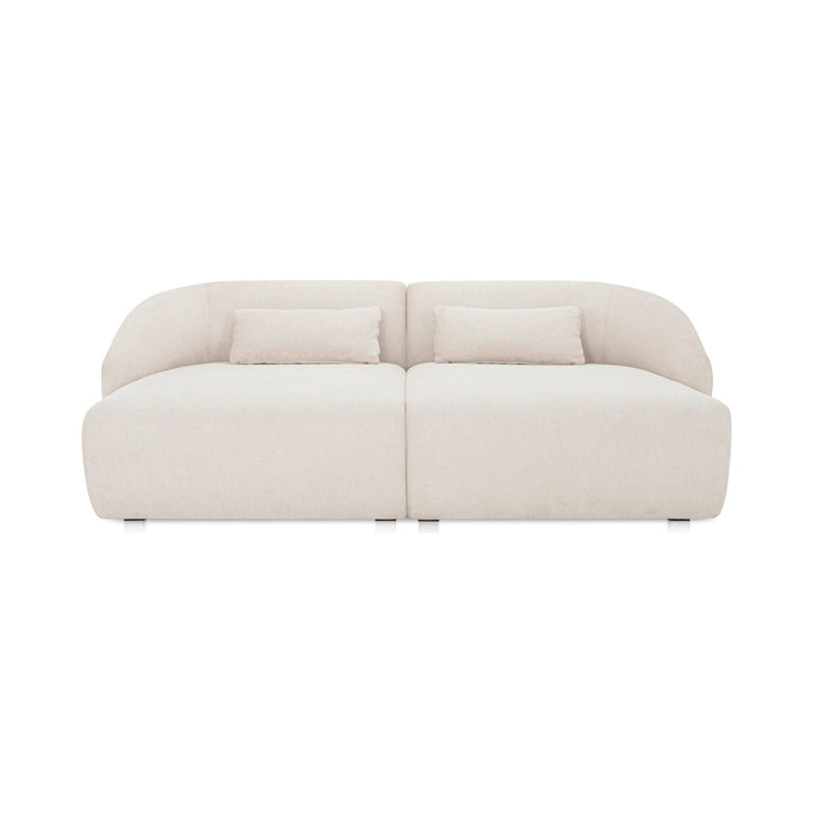 Moe’s Home Collection Amelia Warm White Double Chaise Modular Sectional