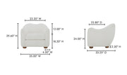 Moe's Home Collection Bria Oatmeal Accent Chair