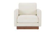 Moe's Home Collection Vernon White Accent Chair