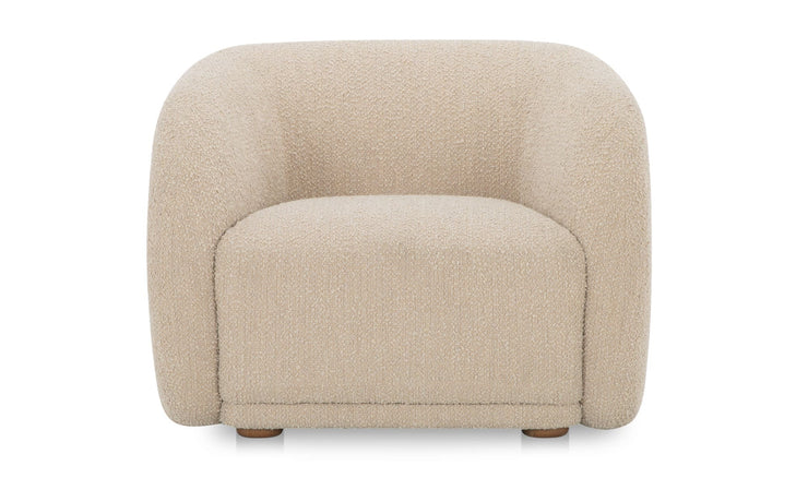 Moe's Home Collection Faye Beige Boucle Accent Chair