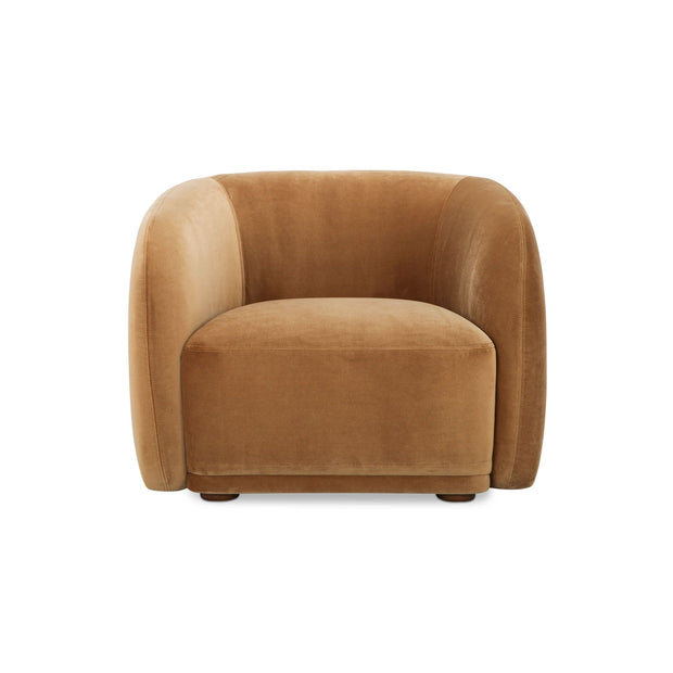 Moe's Home Collection Faye Tan Faux Mohair Accent Chair